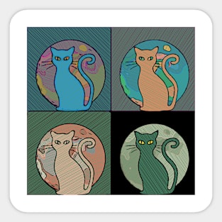 Cat design cat love cat lovers  anime Sticker